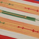 Indischer Kelim teppich 170x240 moderner Baumwollteppich