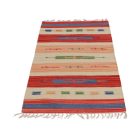 Indischer Kelim teppich 70x140 dünner Baumwollteppich