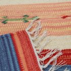 Indischer Kelim teppich 70x140 dünner Baumwollteppich