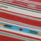 Indischer Kelim teppich 90x150 dünner Baumwollteppich
