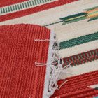 Indischer Kelim teppich 90x150 dünner Baumwollteppich