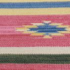 Indischer Kelim Teppich 140x200 moderner baumwolle Kelim