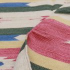 Indischer Kelim Teppich 140x200 moderner baumwolle Kelim