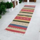 Indischer Kelim läufer 60x240 moderner Baumwollteppich