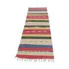 Indischer Kelim läufer 60x240 moderner Baumwollteppich