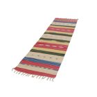 Indischer Kelim läufer 60x240 moderner Baumwollteppich