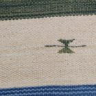 Indischer Kelim teppich 90x150 dünner Baumwollteppich