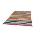 Indischer Kelim teppich 170x240 moderner Baumwollteppich