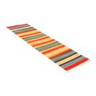 Indischer Kelim läufer 60x200 moderner Baumwollteppich