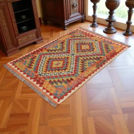 Kelim teppich Chobi 150x102 handgewebter Kelim teppich