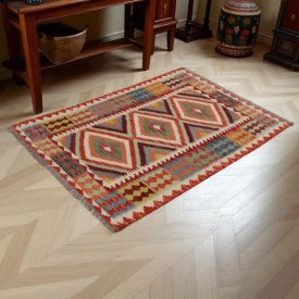 Kelim teppich Chobi 147x99 handgewebter Kelim teppich