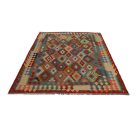 Kelim teppich Chobi 205x295 handgewebter Afghan Kilim