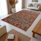 Kelim teppich Chobi 201x288 handgewebter Afghan Kilim