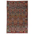 Kelim teppich Chobi 201x288 handgewebter Afghan Kilim