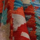 Kelim teppich Chobi 201x288 handgewebter Afghan Kilim