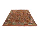 Kelim teppich Chobi 205x287 handgewebter Afghan Kilim