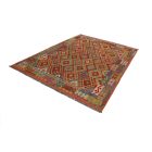 Kelim teppich Chobi 205x287 handgewebter Afghan Kilim