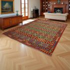 Kelim teppich Chobi 253x360 handgewebter Afghan Kilim