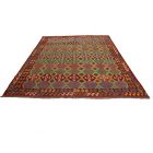 Kelim teppich Chobi 253x360 handgewebter Afghan Kilim
