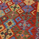 Kelim teppich Chobi 246x350 handgewebter Afghan Kilim