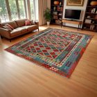 Kelim teppich Chobi 247x300 handgewebter Afghan Kilim