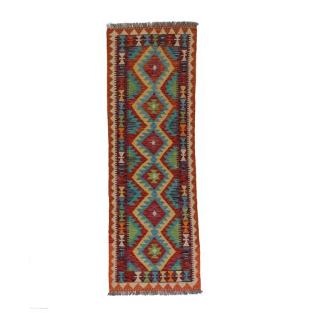 Kelim teppich Läufer Chobi 68x201 handgewebter Afghan Kilim