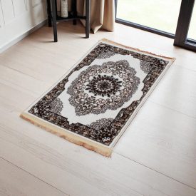   Klassischer Teppich beige braun Isfahan 60x90 teppich mit orient muster