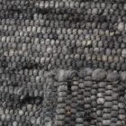 Grauer Teppich Läufer Rustic 90x438 wollteppich für den Flur