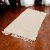 Weicher Teppich 76x133 beige baumwollteppich