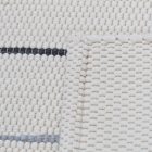 Flickenteppich 70x129 beiger Baumwolle Flickenteppich