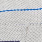 Flickenteppich 68x129 weisser Baumwolle Flickenteppich