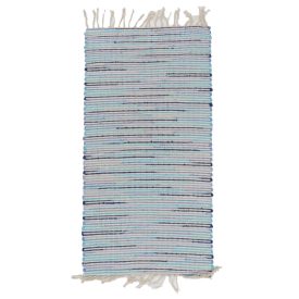 Flickenteppich 62x117 bunter Baumwolle Flickenteppich