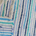 Flickenteppich 62x117 bunter Baumwolle Flickenteppich