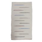 Flickenteppich 70x131 weisser Baumwolle Flickenteppich