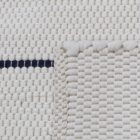 Flickenteppich 70x131 weisser Baumwolle Flickenteppich