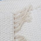 Flickenteppich 67x143 weisser Baumwolle Flickenteppich