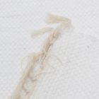 Flickenteppich 135x71 weisser flickenteppich aus Baumwolle