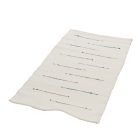 Flickenteppich 75x135 weisser Baumwolle Flickenteppich