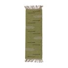 Flickenteppich 80x270 grüner baumwollteppich läufer