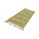 Flickenteppich 80x270 grüner baumwollteppich läufer