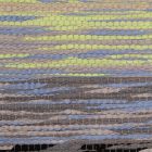 Flickenteppich 73x123 bunter Baumwolle Flickenteppich