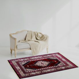   Klassischer Teppich Burgund Turkmen 60x90 teppich mit orient muster