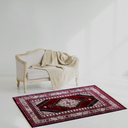 Klassischer Teppich Burgund Turkmen 80x150 teppich mit orient muster