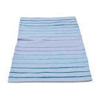 Flickenteppich 73x145 blauer Baumwolle Flickenteppich