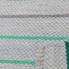 Flickenteppich 73x145 blauer Baumwolle Flickenteppich