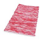 Flickenteppich 70x143 roter baumwollteppich