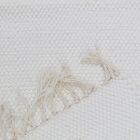 Flickenteppich 91x70 weisser flickenteppich aus Baumwolle