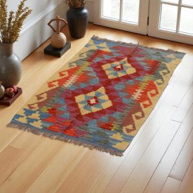 Kelim teppich Chobi 60x87 Handgewebter afghanischer Kelim