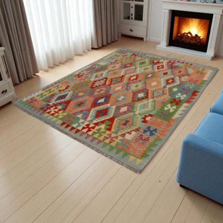 Kelim teppich Chobi 180x234 Handgewebter afghanischer Kelim