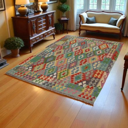 Kelim teppich Chobi 180x235 Handgewebter afghanischer Kelim